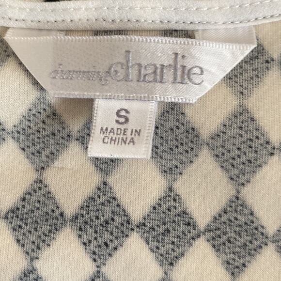 Charming Charlie Checked Open Back Top - Picture 3 of 7